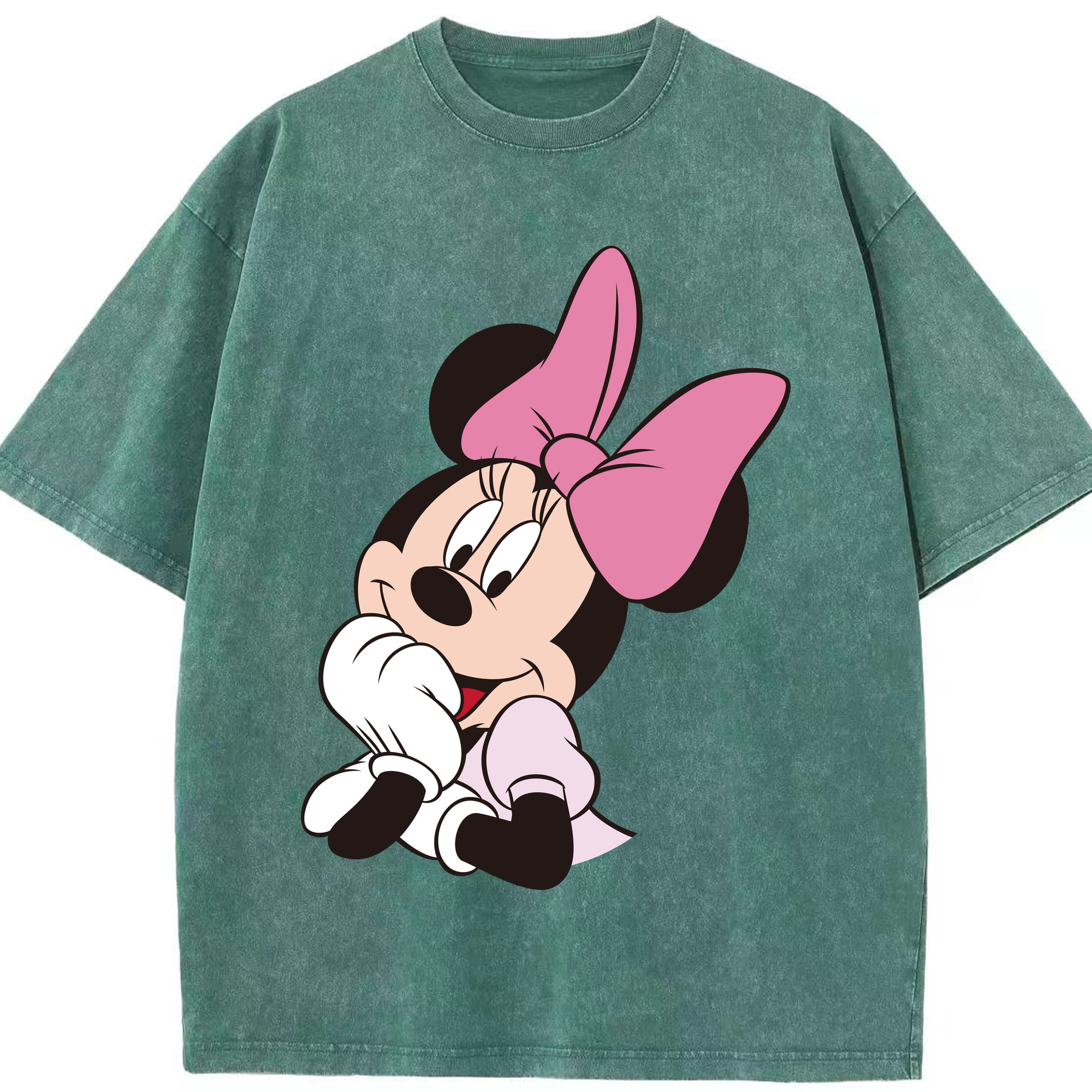 （画像用） ミッキーマウス Mickey Mouse 綿100% ヴィンテージ風 半袖Tシャツ（フロントプリント）